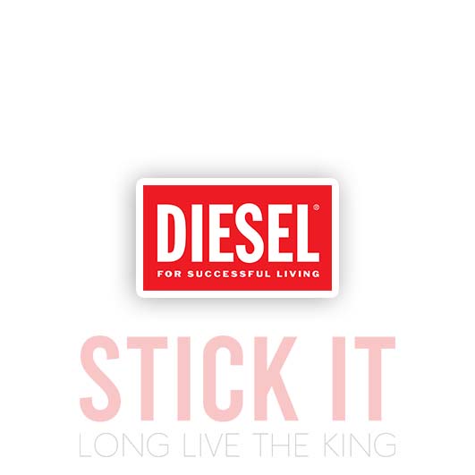 

Stiker Diesel sablon setrika DTF kaos baju sticker fashion 34