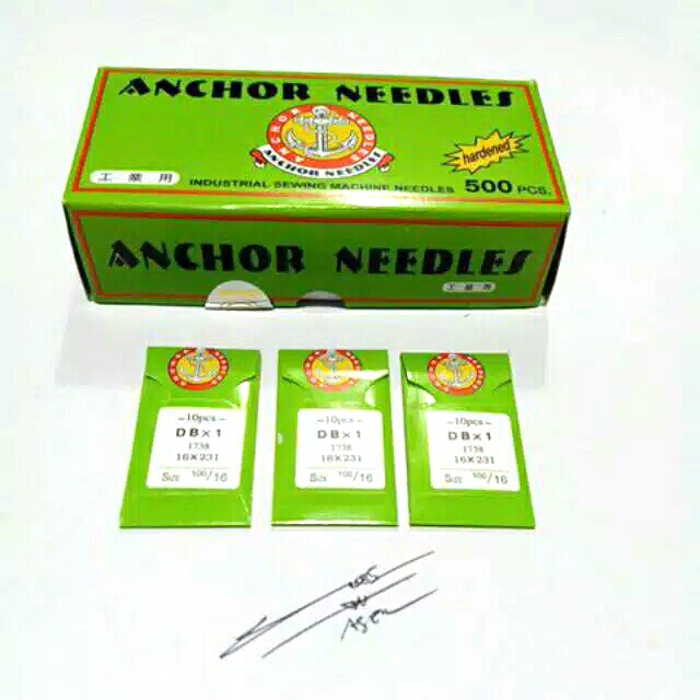 JAHIT-MESIN-PART-SPARE- JARUM MESIN JAHIT LISTRIK - JARUM DB (TYPICAL/SIRUBA/BROTHER/SINGER) - NOMOR