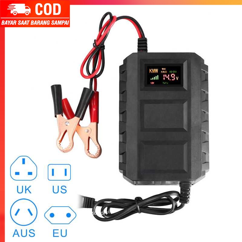 (100% BARANG ORI) Taffware Charger Aki Mobil Smart Battery Charger 12V 20-120AH - DXY88