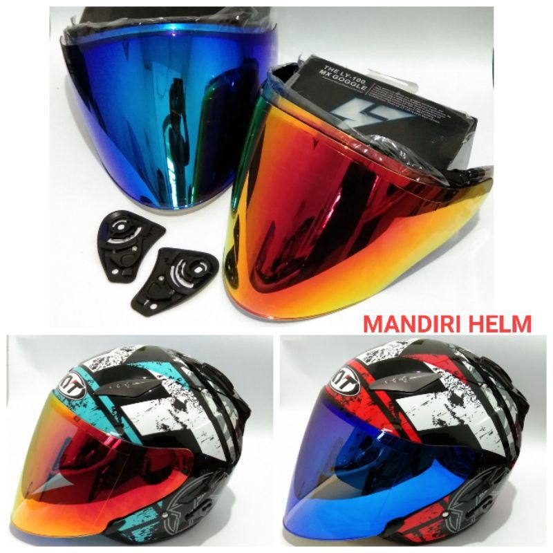 Kaca visor iridium  kyt venom open KYT dj maru Ink centro KYT galaxy / kyt galaxy flat r / flat viso