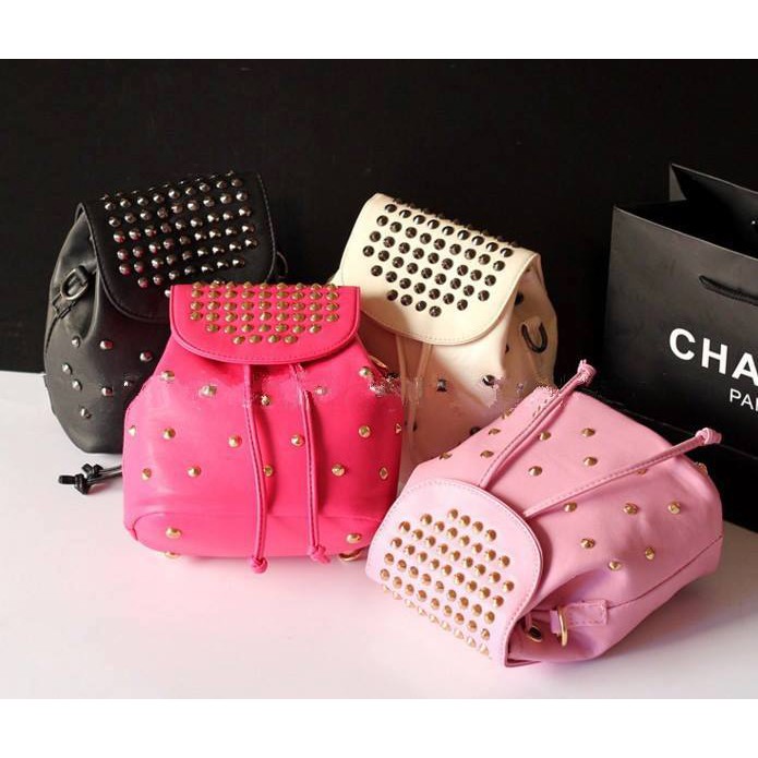 Bag Channel Button Pink