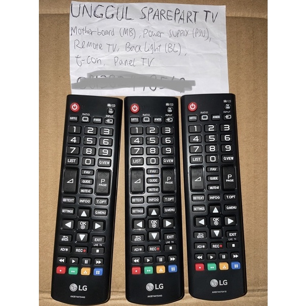 Remote TV LG  AKB74475418 - Remot LG Smart TV AKB74475418