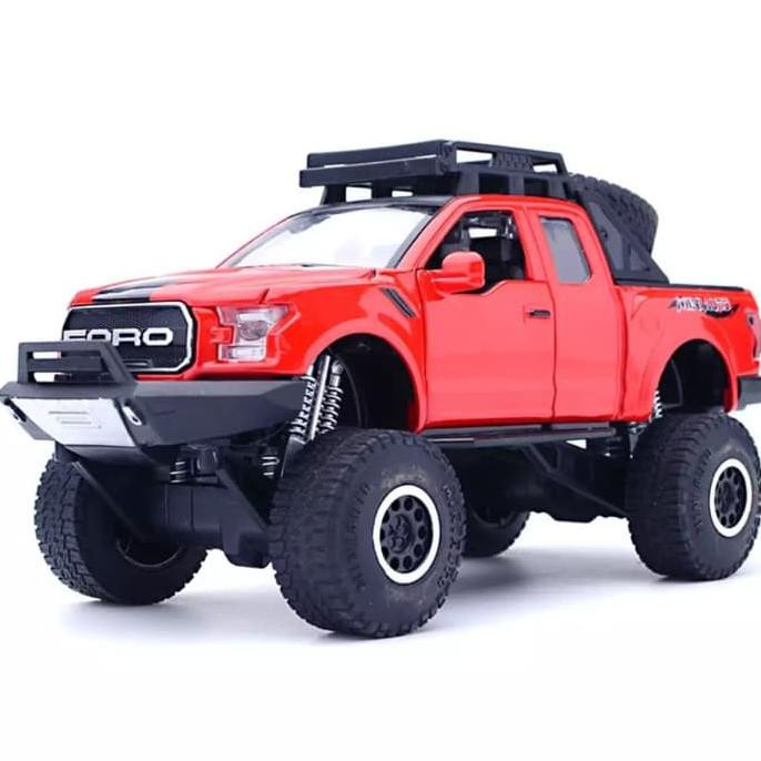 SALE DIECAST MOBIL 1 18■ 1:32 FORD RAPTOR F150 RODA BESAR MINIAUTO ALLOY DIECAST MOBIL MAINAN STOK