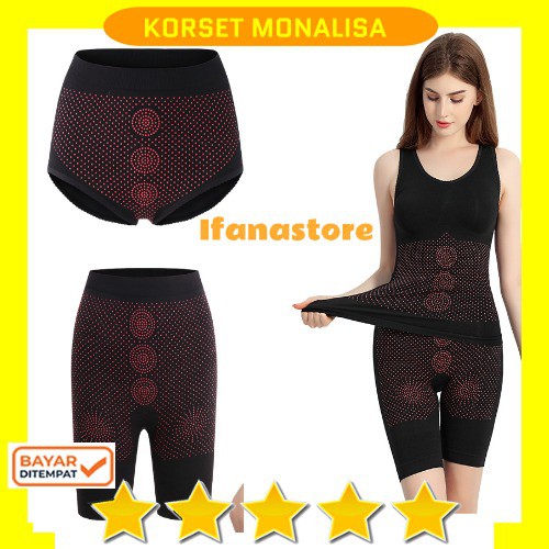 [IFANASTORE] Korset Baju Monalisa Slimming Suit Dengan Infra Red Celana Dalam Pembentuk Tubuh