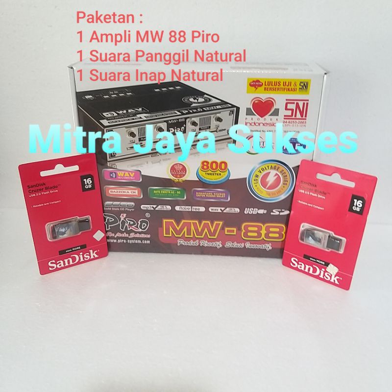 Paket Ampli Walet MW 88 Piro + Suara Walet Panggil dan Inap Natural