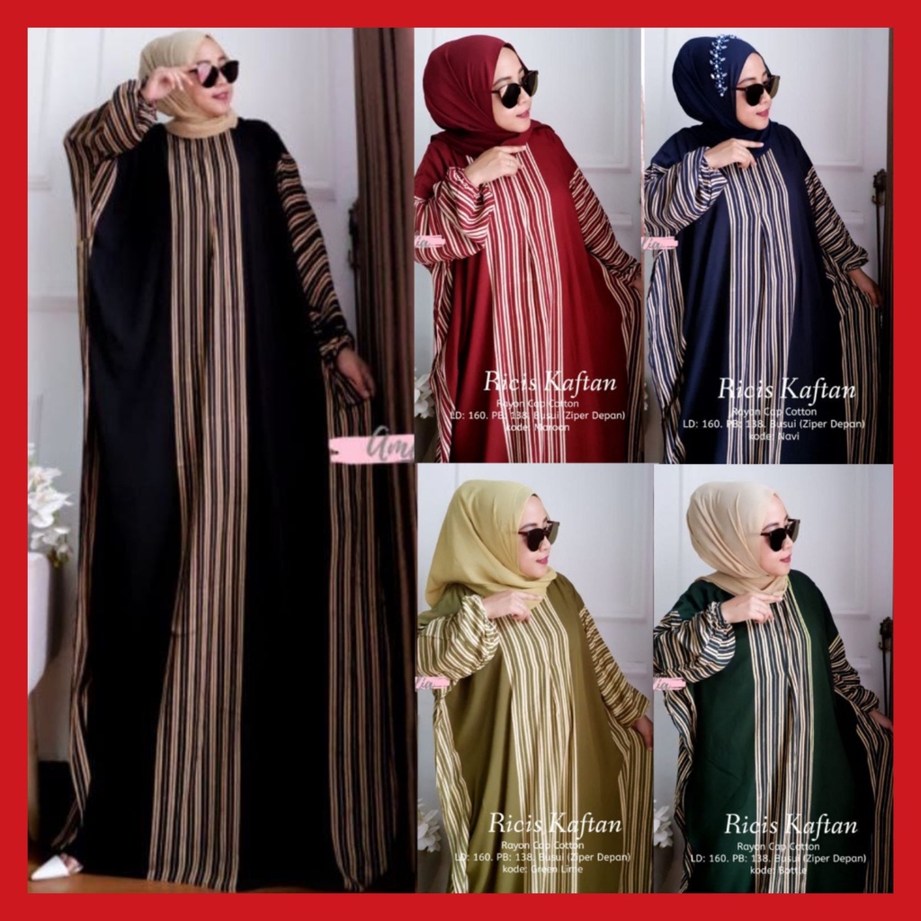 Gamis Kaftan Jumbo Kaftan Busui Rayon Premium Jumbo