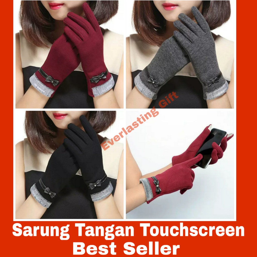 Sarung Tangan Wanita Touchscreen Terlaris !!!