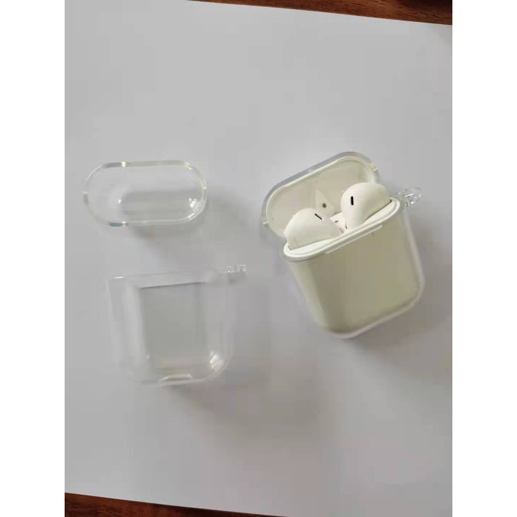 Case TPU Transparan Cover Proteksi Kotak Charger earphone bluetooth i12 i12 i12