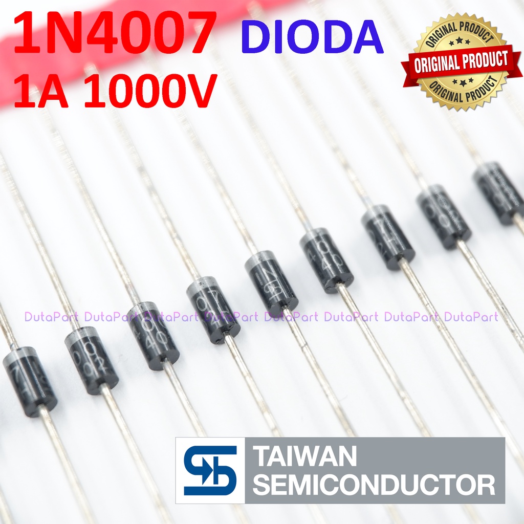 Dioda 1N4007 1A 1000V ORIGINAL TSC TAIWAN KAKI TEBAL IN4007 1N IN 4007