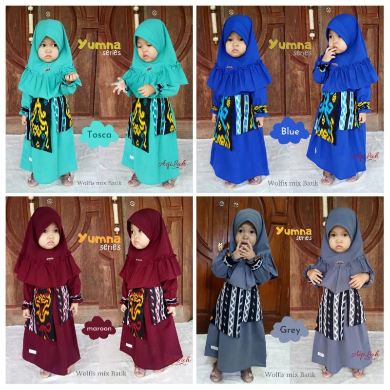 Gamis anak syari YUMNA series