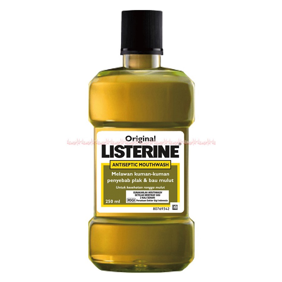 Listerine Original Antioseptic 500ml Obat Kumur Kumur Liserin Kuning Listerin Mouth Wash