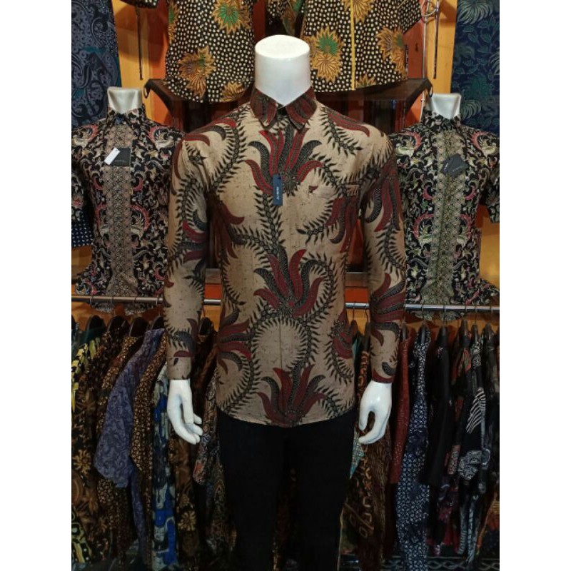 [bisa cod]BAJU BATIK SLIMFIT KUBIS ABANG