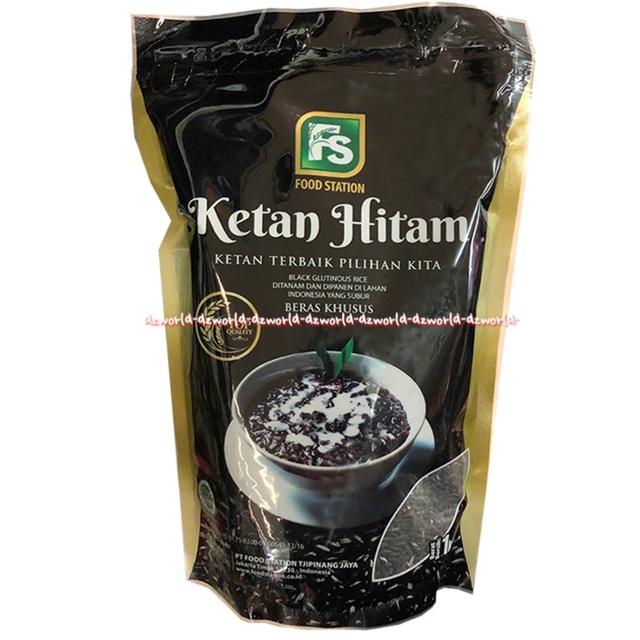 Food Station 1L Ketan Hitam Terbaik Beras Khusus FS Black Black Sticky Rice Foodsation 1 Litter