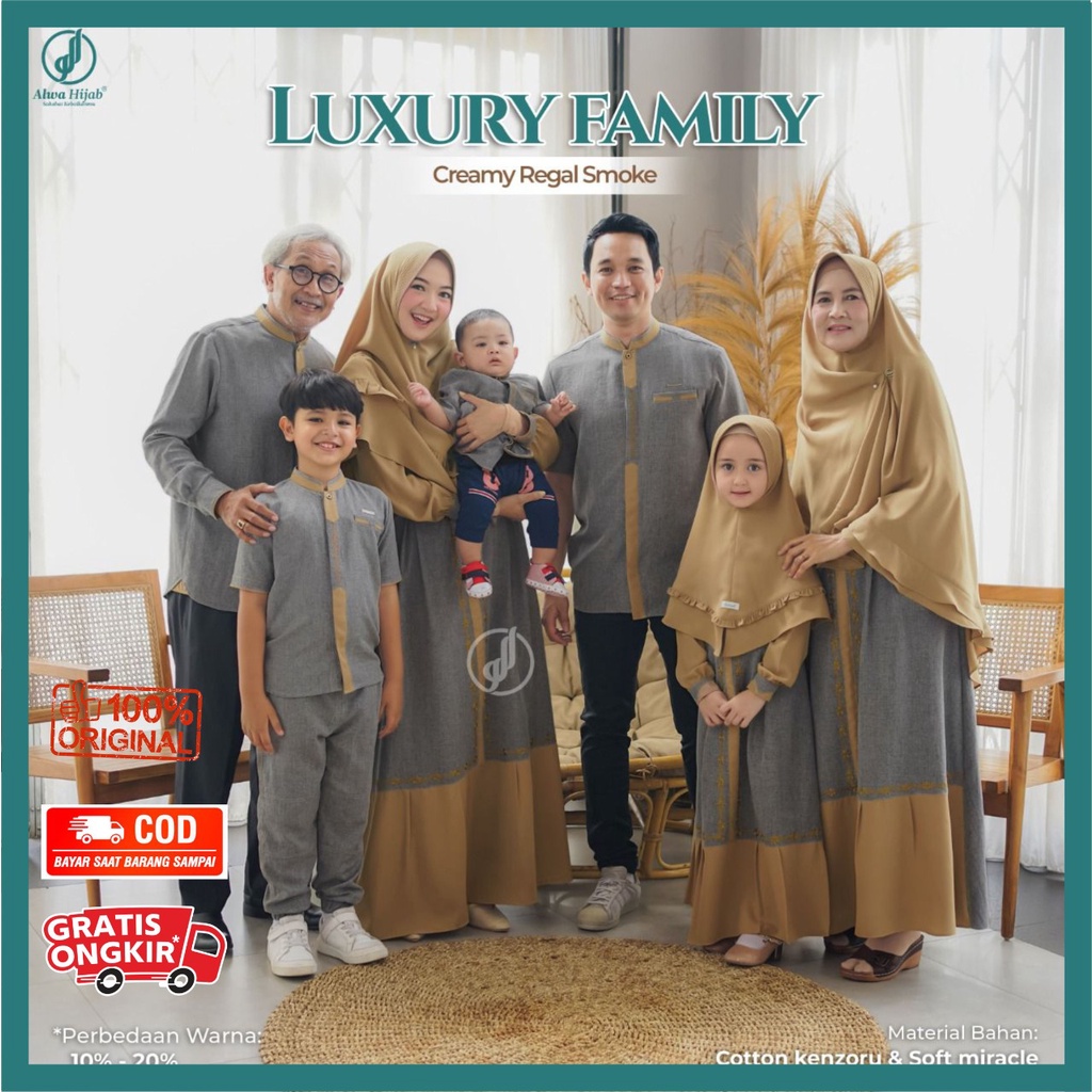 SARIMBIT FAMILY 2021 // ALWA HIJAB LUXURY CREAMY REGAL SMOKE // READY STOCK & SIAP KIRIM