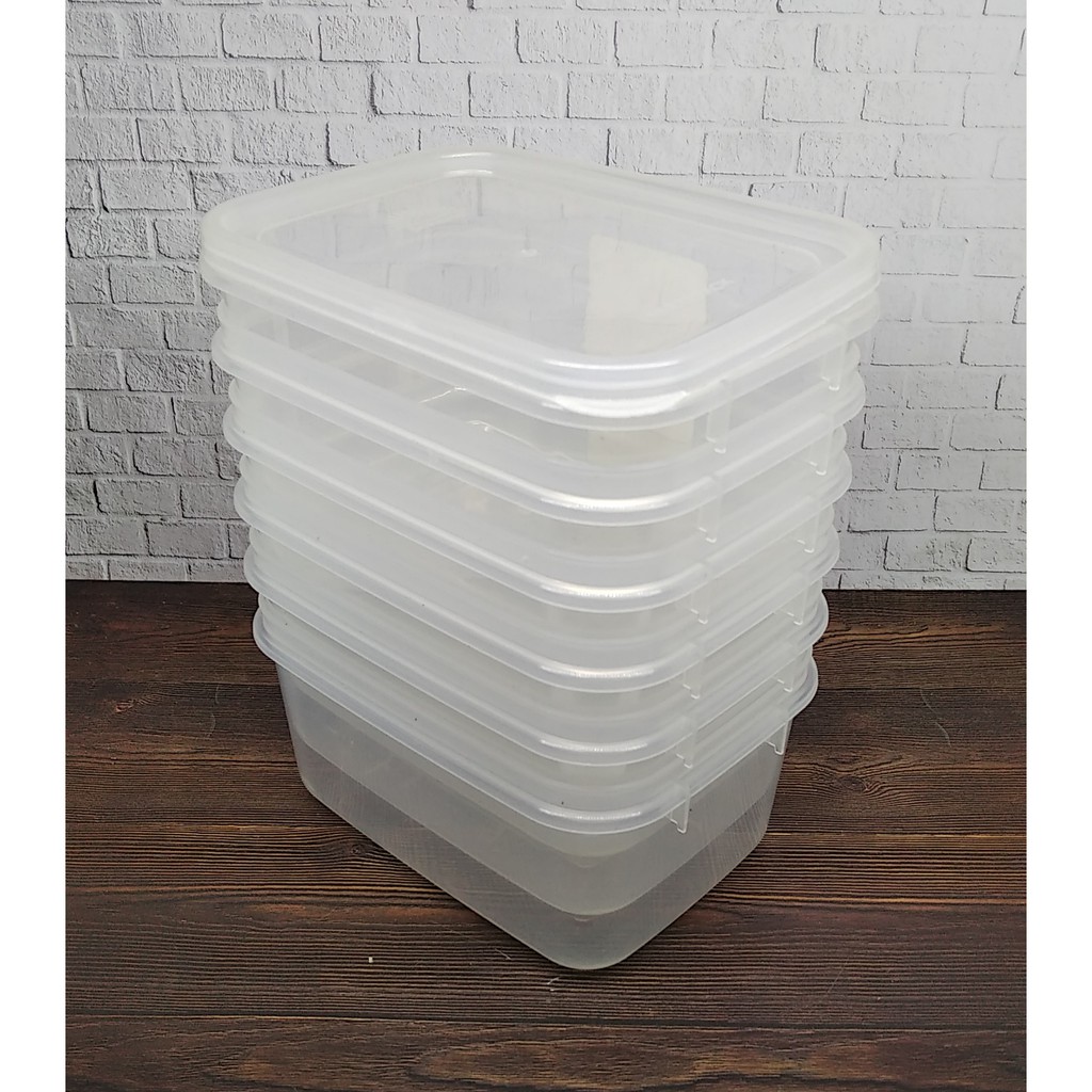 LUNCH BOX PLASTIK H97 KECIL 6 PCS CONTAINER MINI PLASTIK