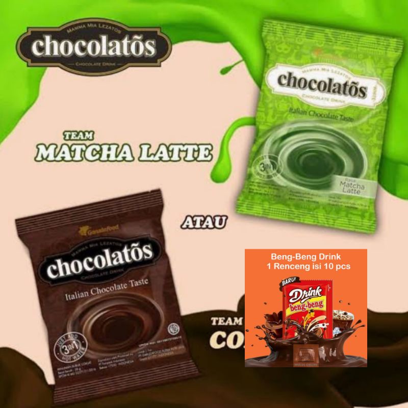 

Chocolatos Drink Coklat || Chocolatos Drink Matcha || Beng Beng Drink