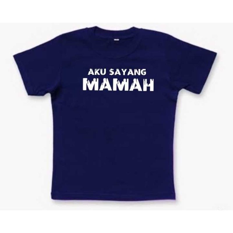 kaos anak custom tulisan sesuka kalian