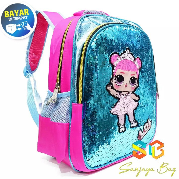 Tas Ransel Usap Anak Tas Sekolah Anak Perempuan Tas Fashion Anak - Hijau