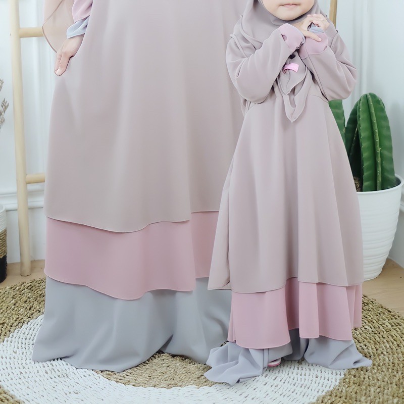 Annasya dress couple ibu anak