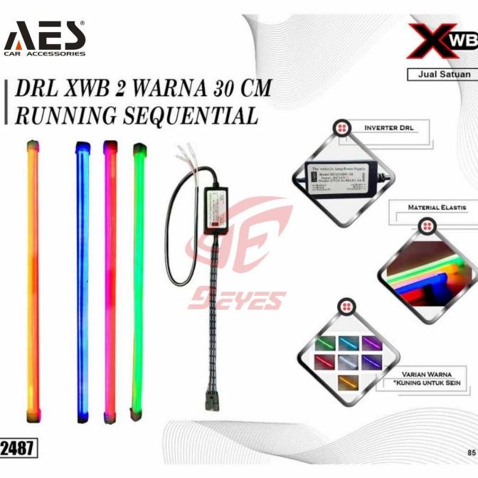 DRL Fleksibel 30cm 2 Mode Sein Running merk XWB