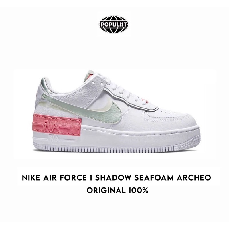 Nike Air Force 1 Shadow Seafoam 100% Original Resmi