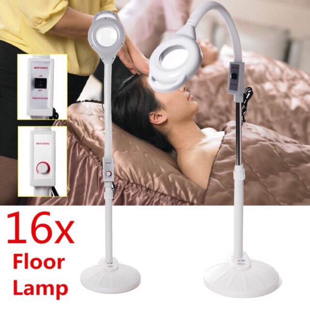 Lampu facial led sangat fleksibel buat klinik kecantikan dokter gigi dll magnifiying lamp Lampu LED for eyelash extension dengan kaca pembesar Lamp for facial / lampu salon / sulam alis