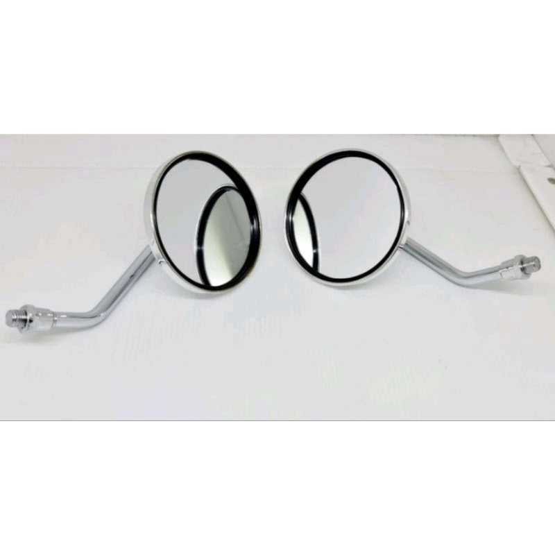 Kaca Spion Vespa Mini Spion Vespa Pendek Spion bulat Crome crom Chrome HOND yamaha classic clasic