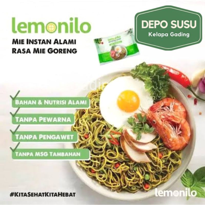 

Lemonilo Mie Instant Sehat Non MSG | Goreng / Kari / Ayam Bawang