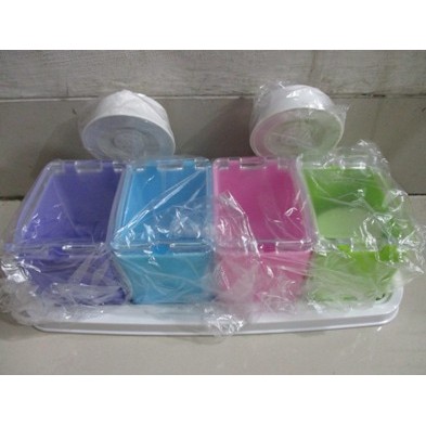 Tempat/Rak Bumbu Unik Warna Warni 4 IN 1/Tempat Bumbu Tempel Dinding***TOP