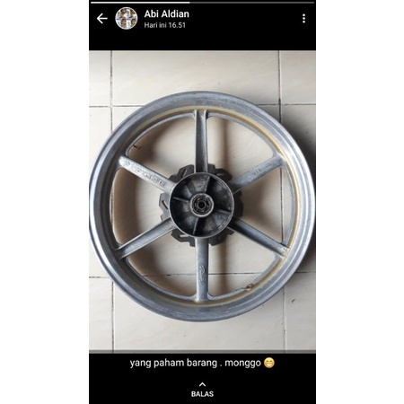 velg daiichi alloy yamaha belakang disc cakram