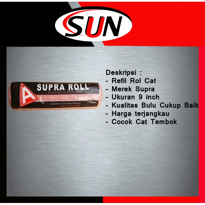 Refil Busa Bulu Kuas Rol Roll Cat Tembok 9  Inch