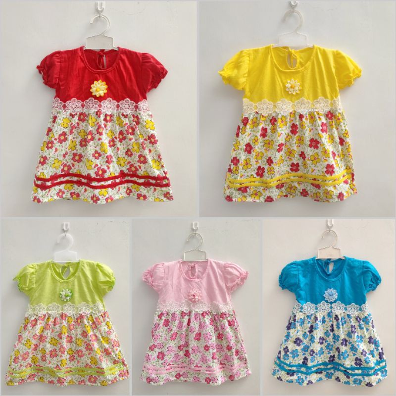 Dress rok YLIN Flowers Renda anak bayi SNI