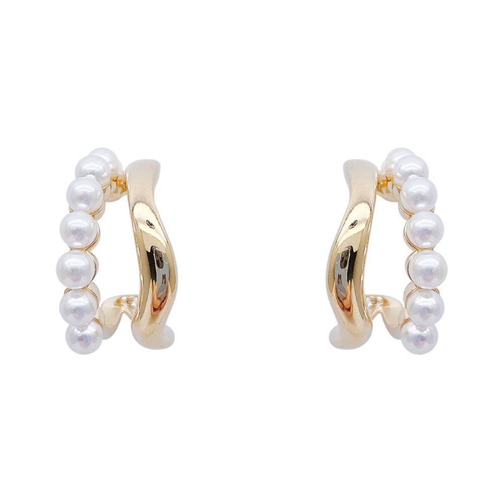 Needway   Wanita Anting Hoop Kepribadian Geometris Pesta Desain Fashion Rumbai Gadis Hadiah Anting Bentuk C