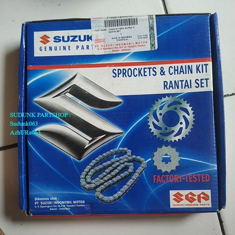 gearset gear set sprocket satria Fu fufi Fu injeksi ori sgp-FU INJEKSI