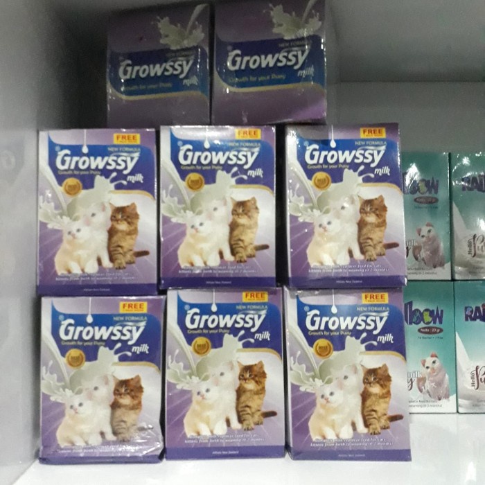 

Susu Growsy 1box Isi 10 Free 1 /Susu Anak Kucing Dari Mulai 0-2Bulan