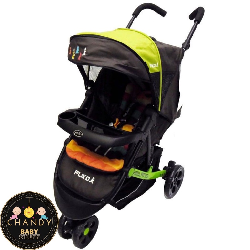 STROLLER BABY PLIKO MILANO PK 568 KERETA DORONG RODA TIGA