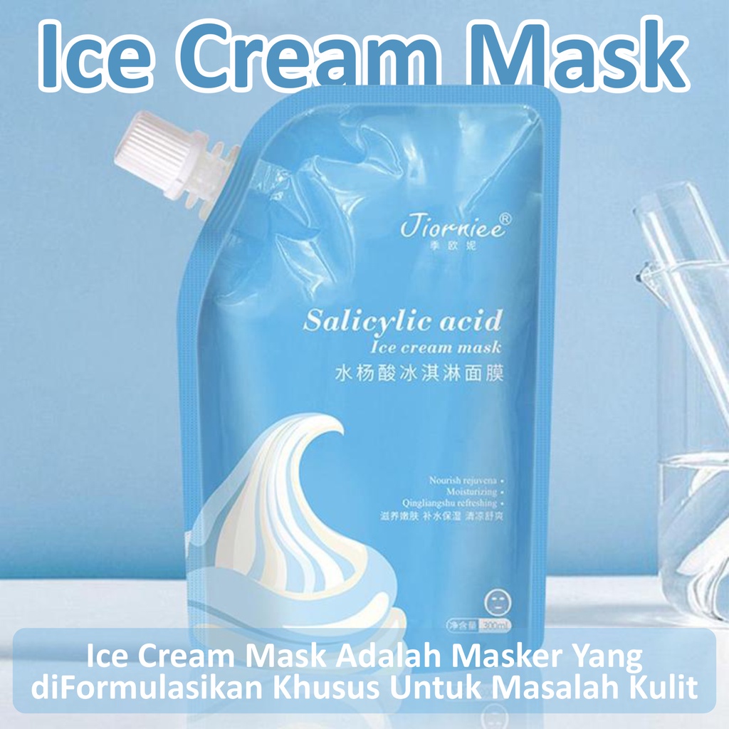 Jiorniee Ice Cream Mask Original / Masker Penghilang Jerawat / Masker komedo / Premium