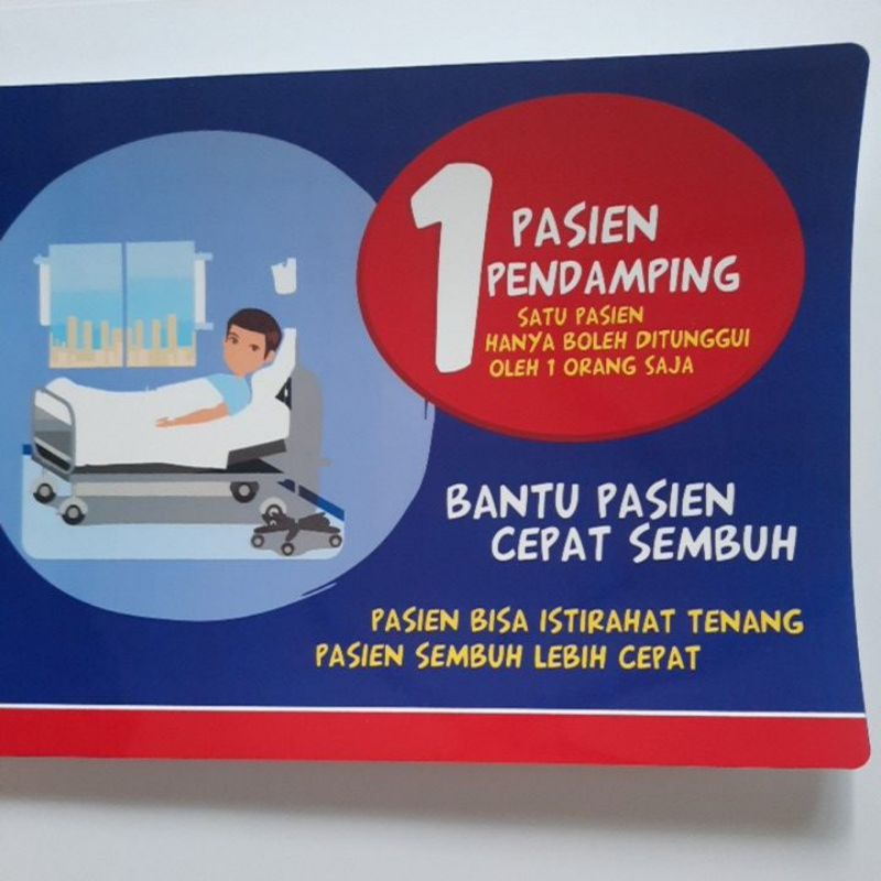 

Stiker Satu Pasien Satu Pendamping | Stiker Bantu Pasien Cepat Sembuh