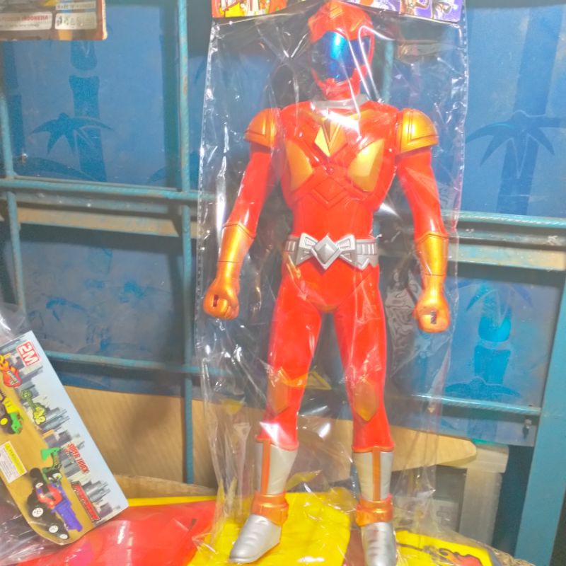 mainan robot power ranger nyala dilengkapi lampu dan suara free batrai