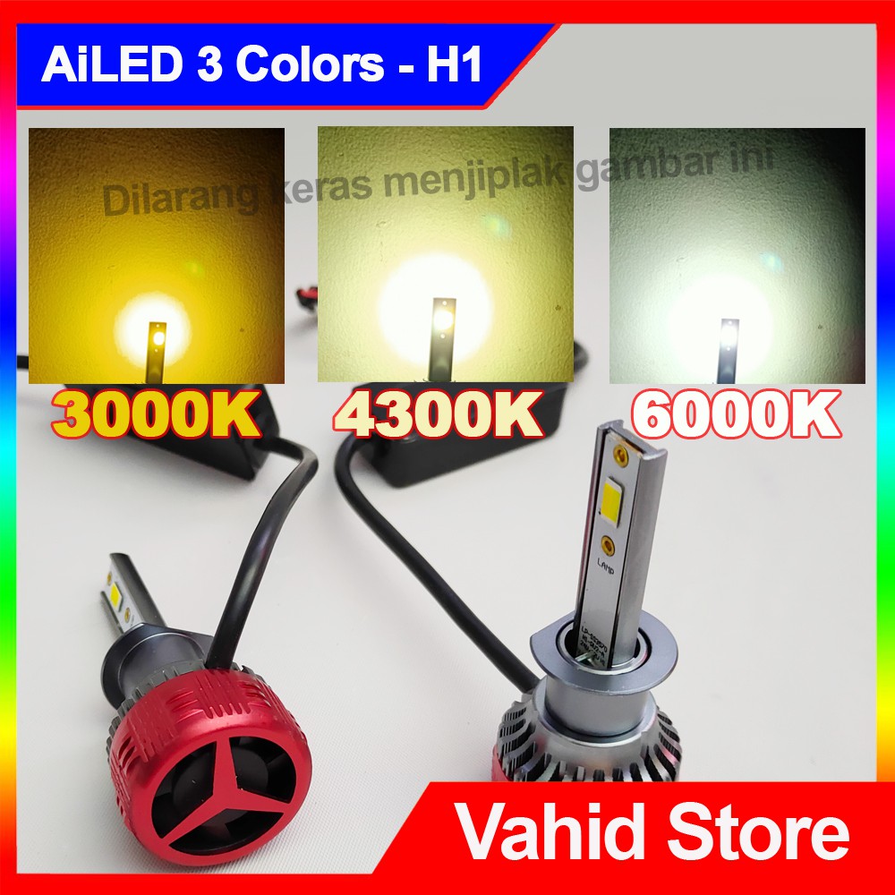 AiLED 3 Colors Vahid | Super Bright Headlight | Type H1