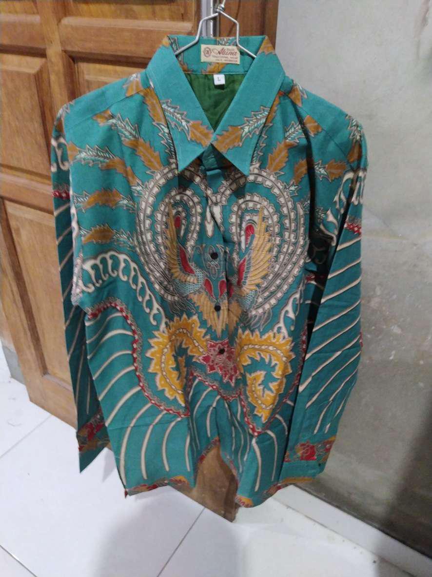 Baju Batik Pria Lengan Panjang Modern Batik Solo Pria Lengan Panjang Premium Original Mewah Gba 116