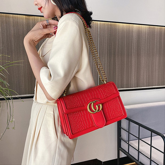 COD✓ SLING BAG GG CROCO 084500