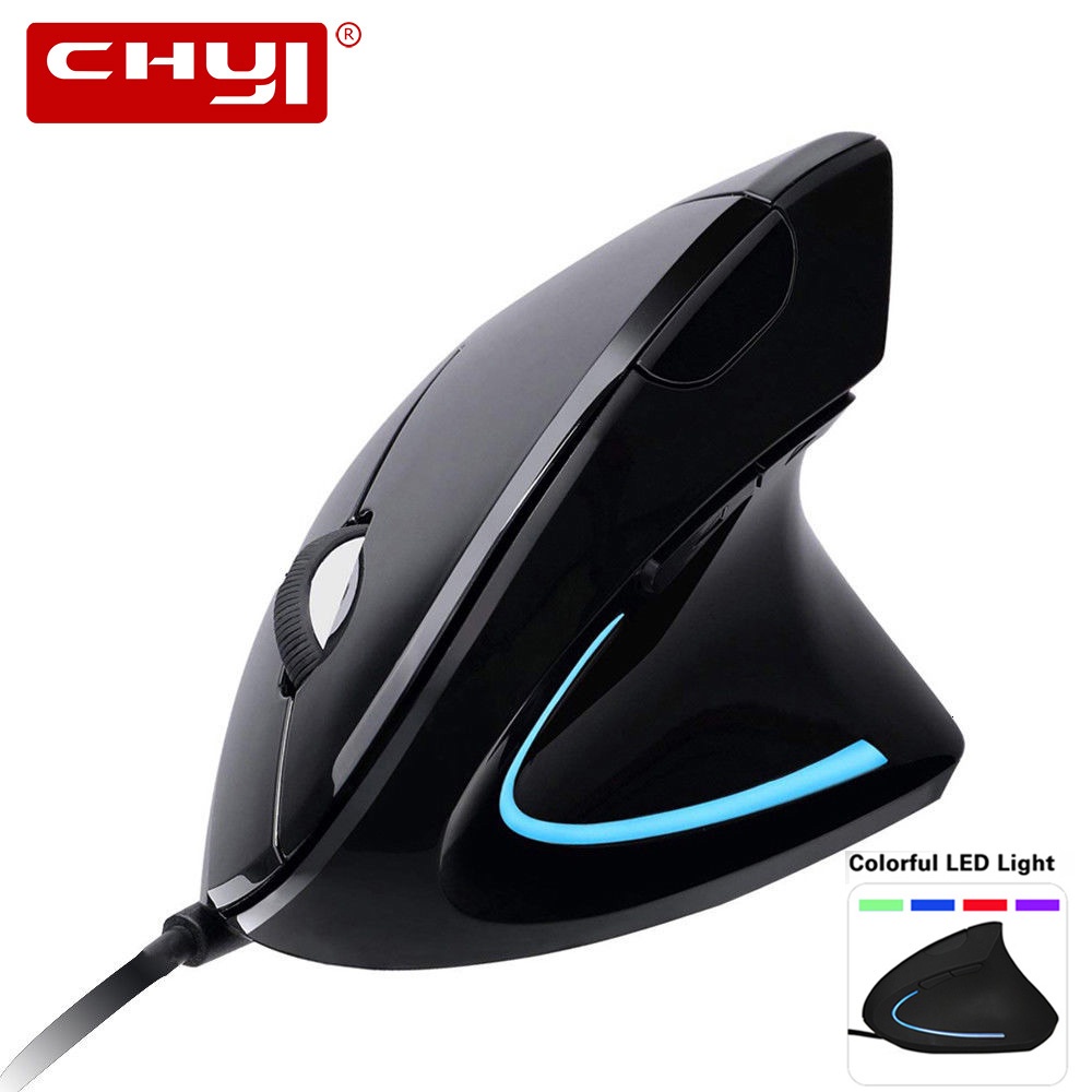 Mouse Gaming Vertikal Ergonomis DPI 800 / 1200 / 2000 / 3200 Adjustable Dengan Kabel Usb