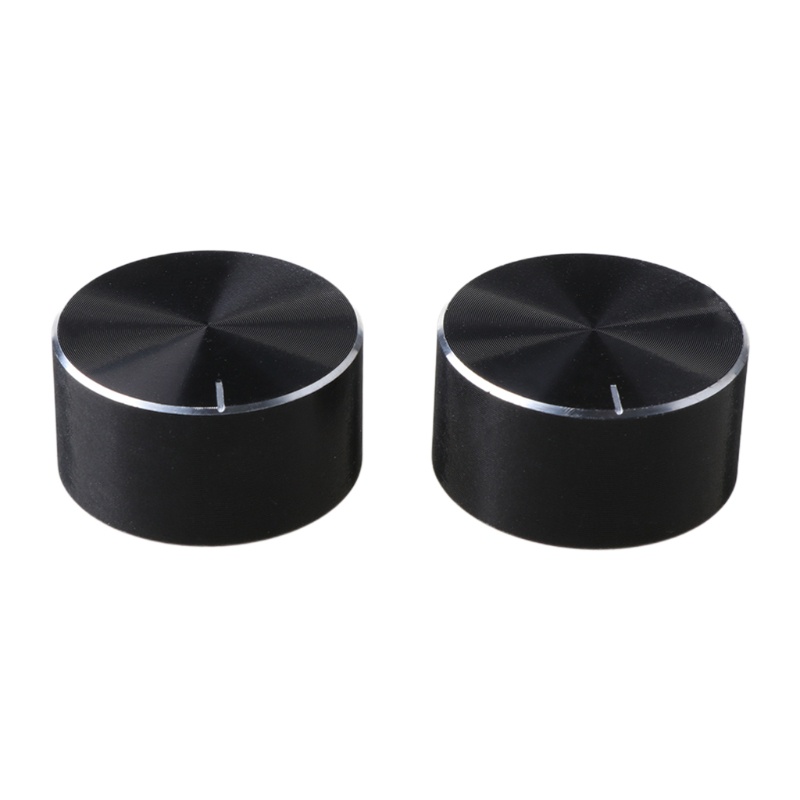 Gro 2Pcs 25x13mm D Axis Rotary Potensiometer Knob Encoder Kontrol Volume Untuk Speaker