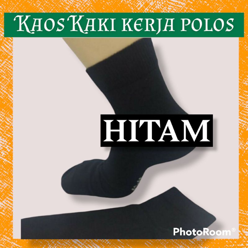 TERMURAH KAOS KAKI PENDEK POLOS PRIA WANITA DEWASA KAOS KAKI KERJA 3/4 MEN POLOS