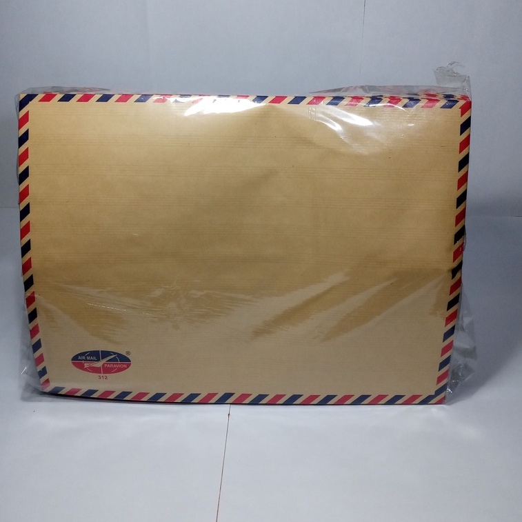 

[Cuci Gudang] PARAVION Air mail Amplop Coklat No. 312 // Paravion Air Mail Amplop Coklat No. 311