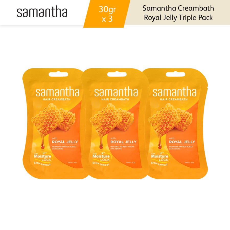 F86 Samantha Hair Creambath Royal Jelly 30 gr Multipack 3 Pcs