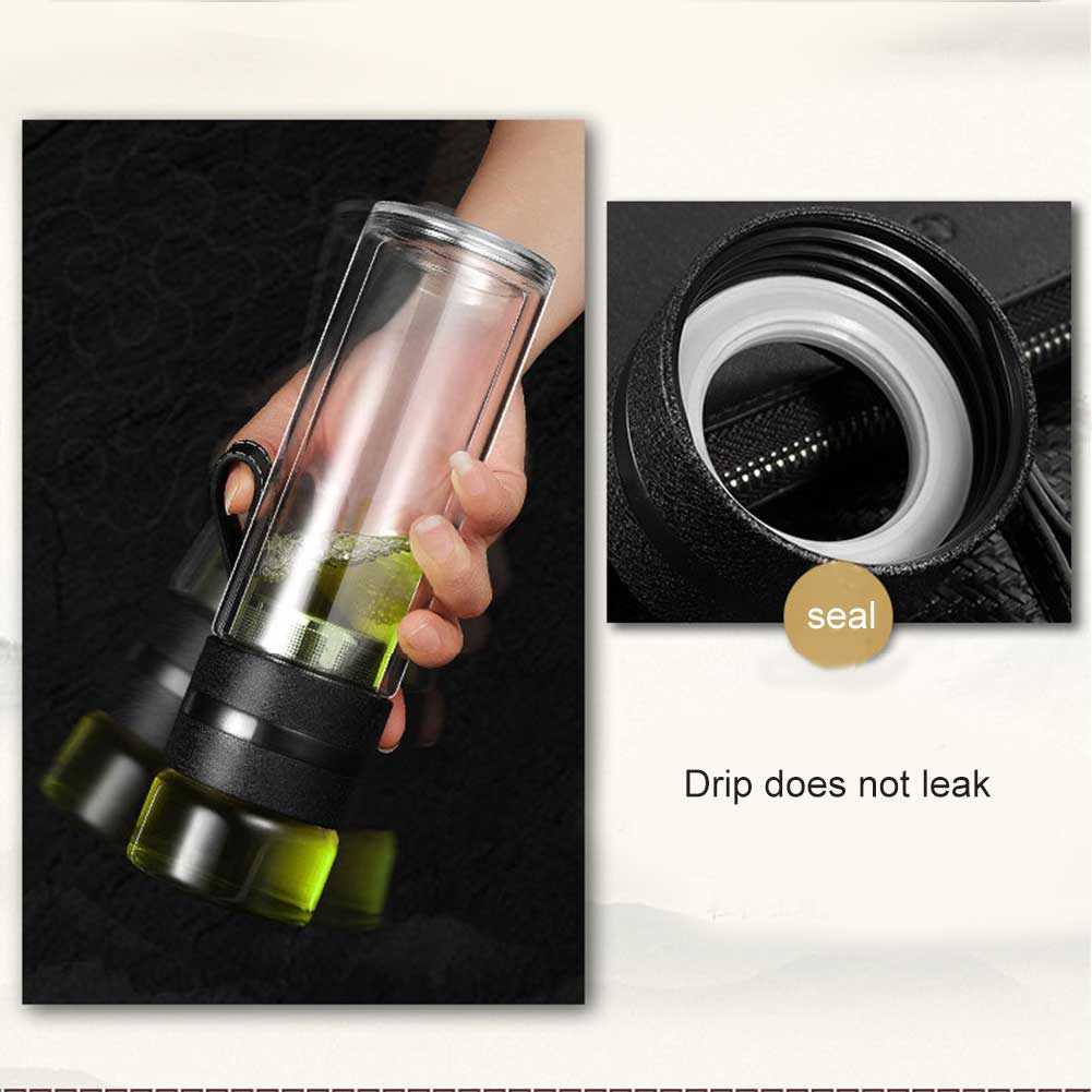 TD-AI One Two Cups Botol Minum Portable Tumbler Tea Cups 400ml - VN301