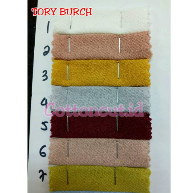 1 2 Meter Bahan Kain Tory Burch Shopee Indonesia