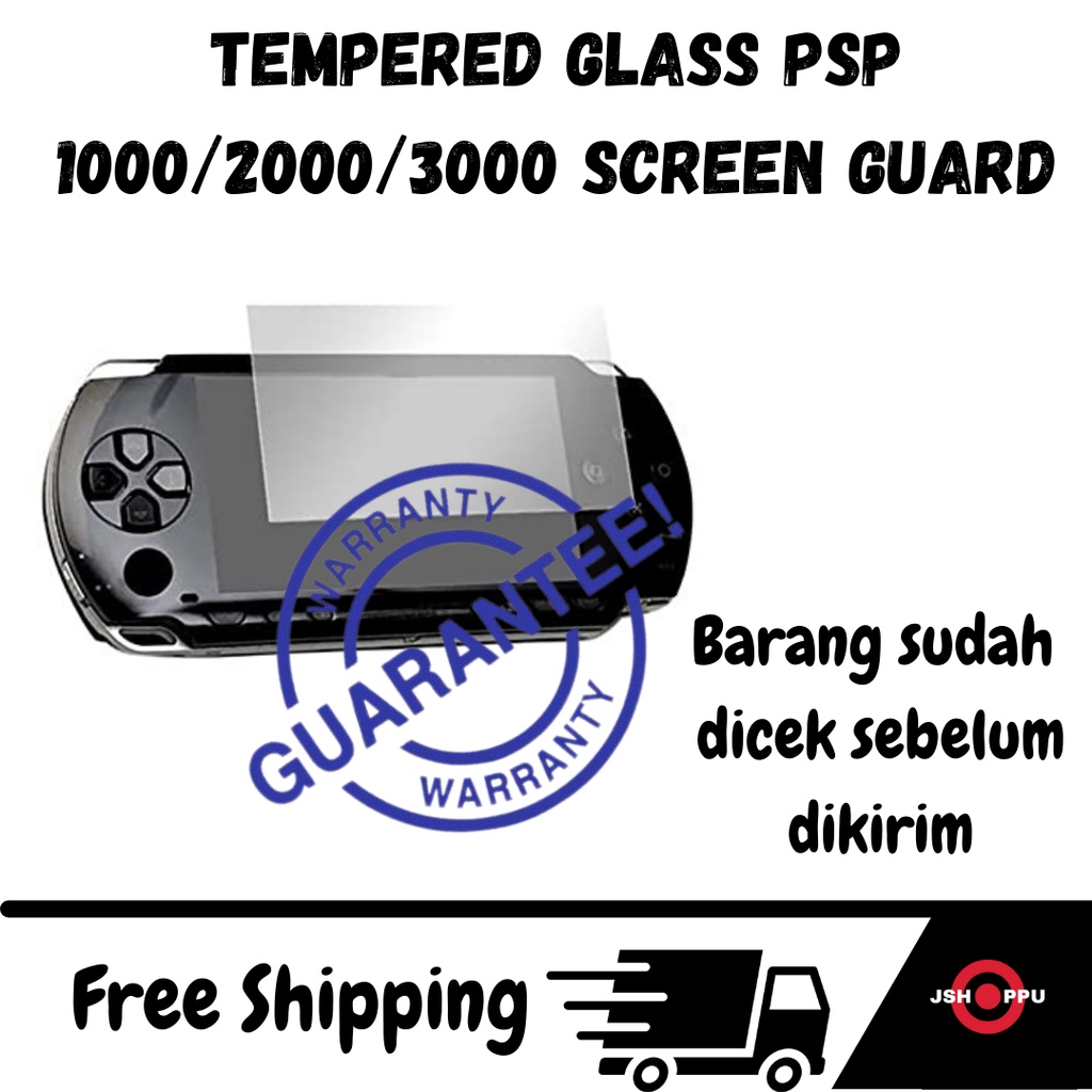 Anti Gores Screen Guard untuk PSP Slim 2000 3000 Fat 1000 Tempered Glass PSP